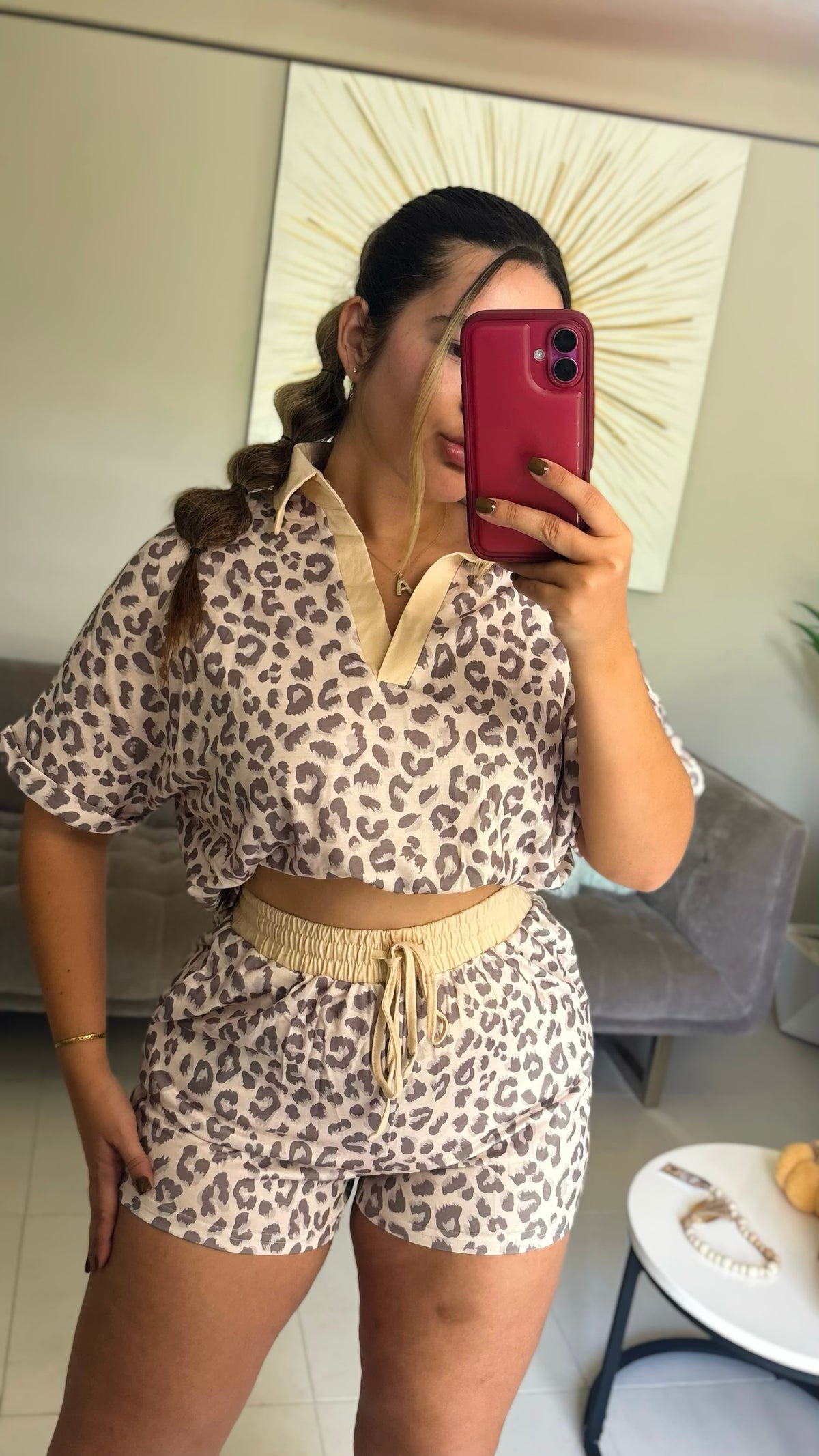 Leopard Short Set