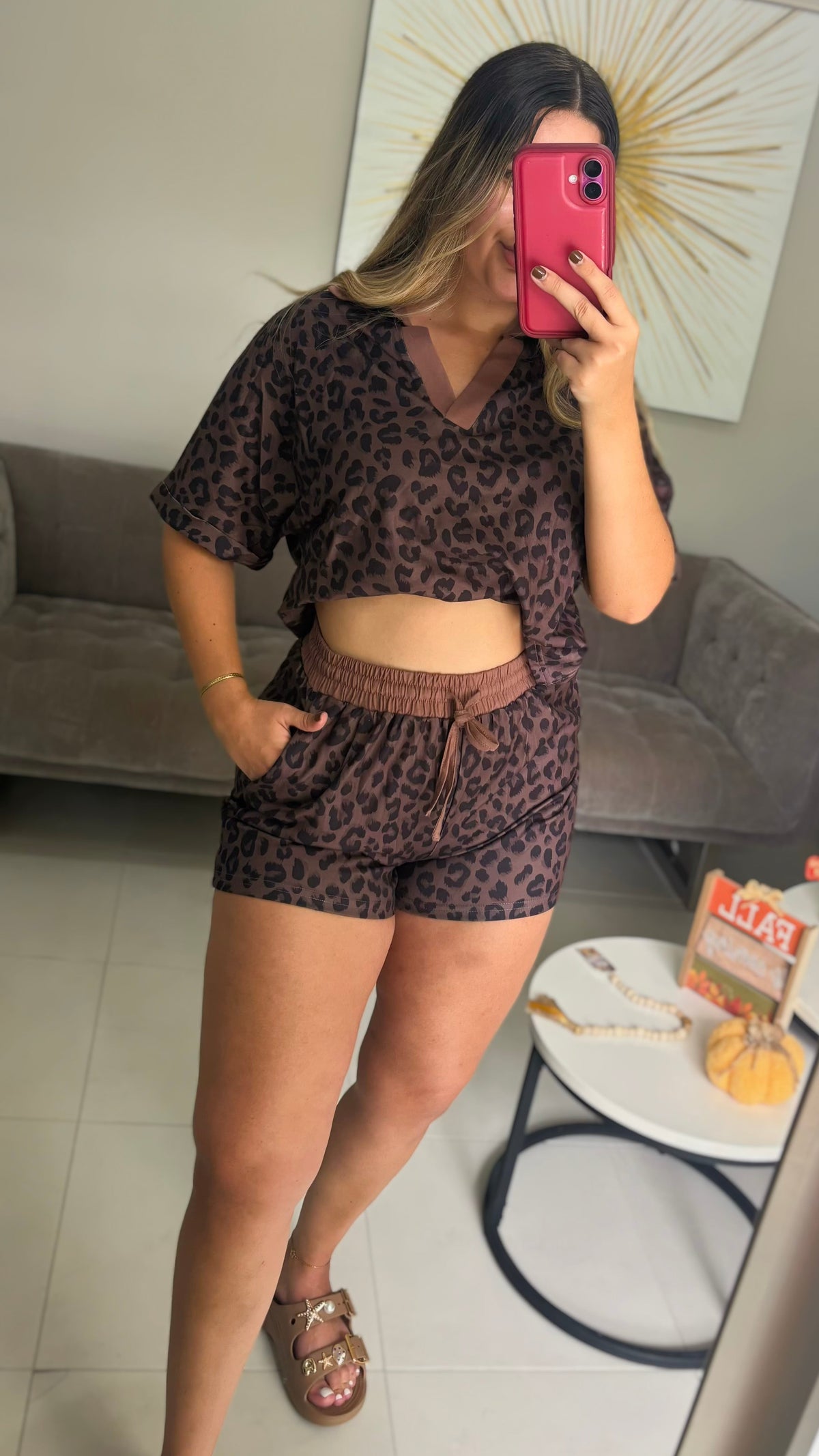 Leopard Short Set