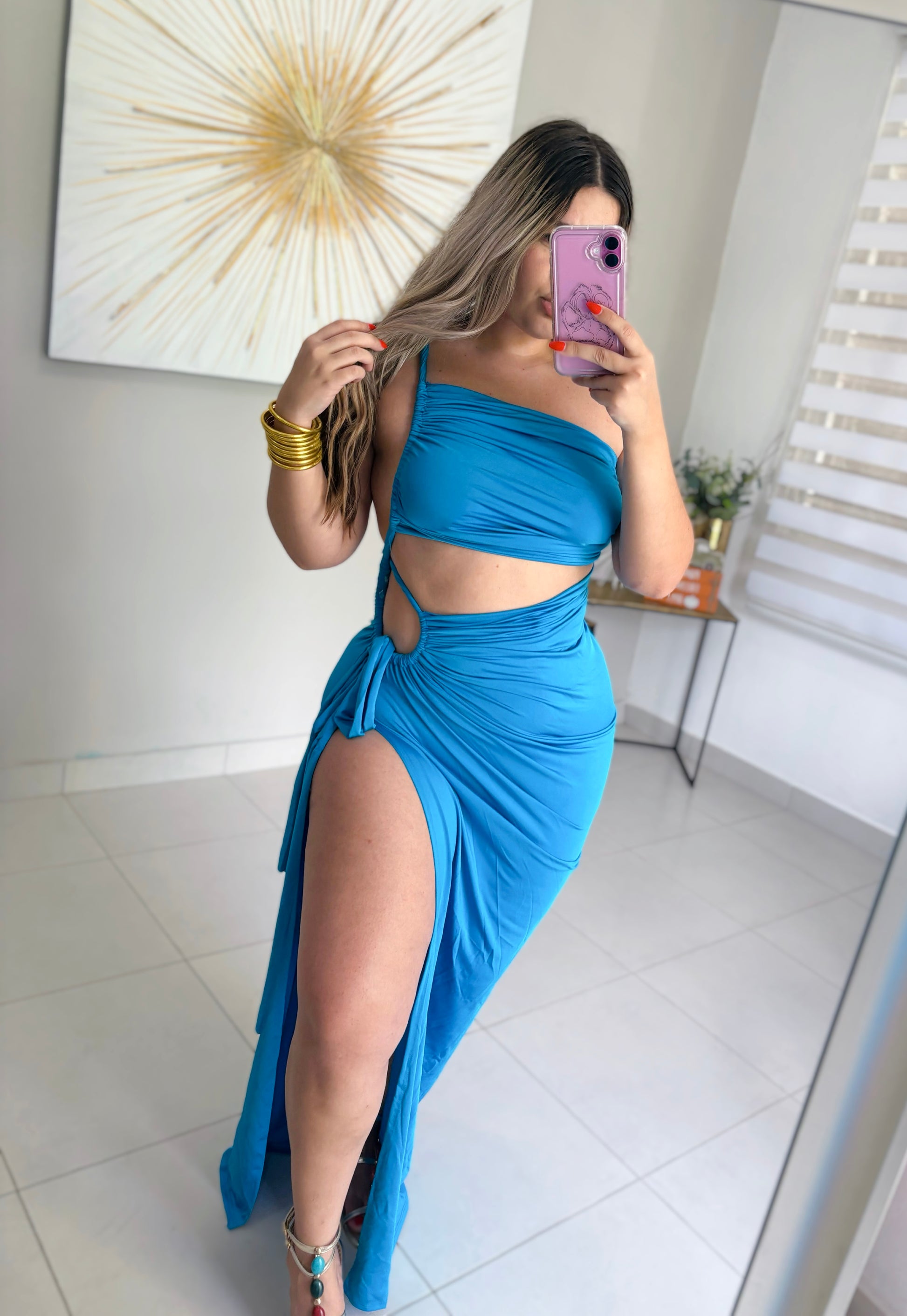 Turquoise Maxi Dress Alo's Boutique Turquoise Maxi Dress Alo's Boutique