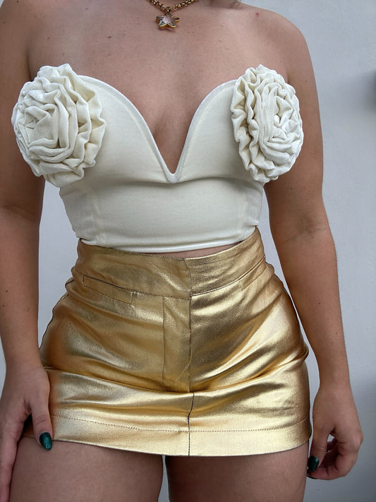 Metallic Skort