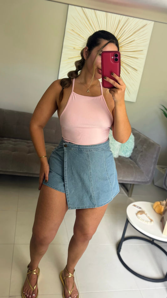 Denim Skort