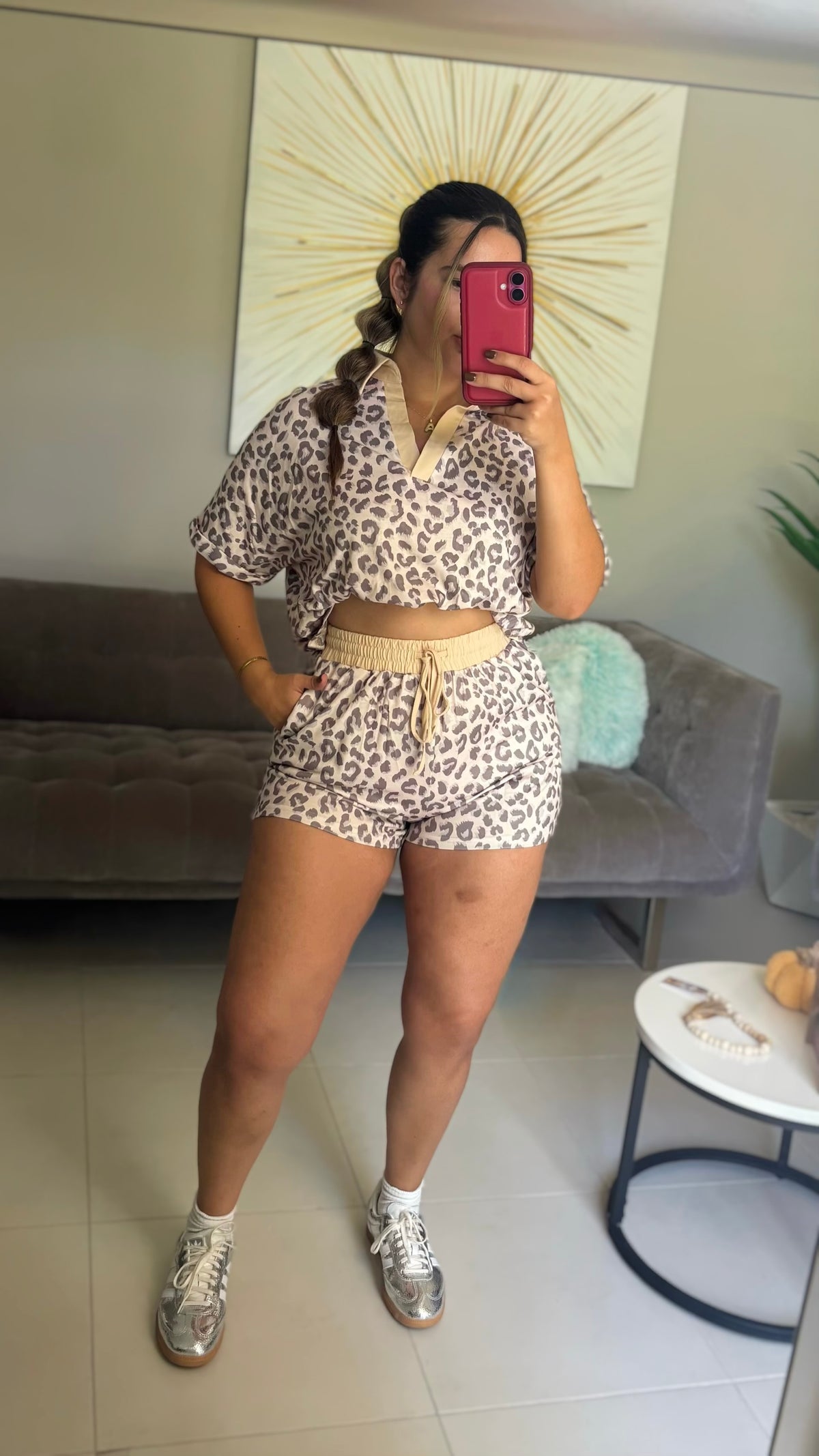 Leopard Short Set